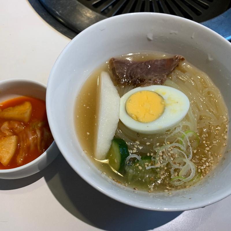 大)冷麺ミニチヂミセット(ぴょんぴょん舎)