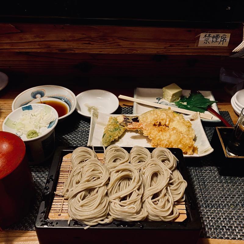 へぎさば小 天ぷら付(酒処 へぎそば 越後)