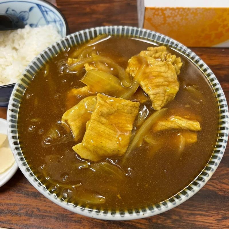 カレーうどん ご飯 生卵(立喰そば 大年)