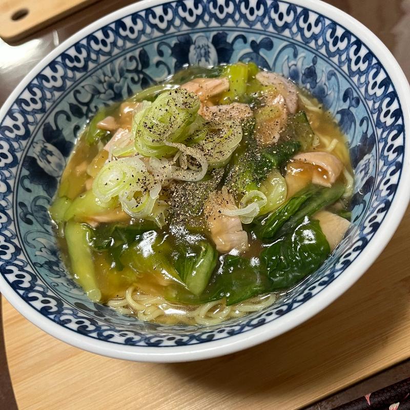青梗菜ラーメン(創作料理　我家)