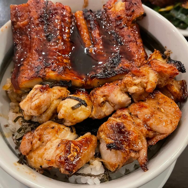 うなとり丼(備長扇屋 水戸元吉田店（びんちょうおうぎや）)