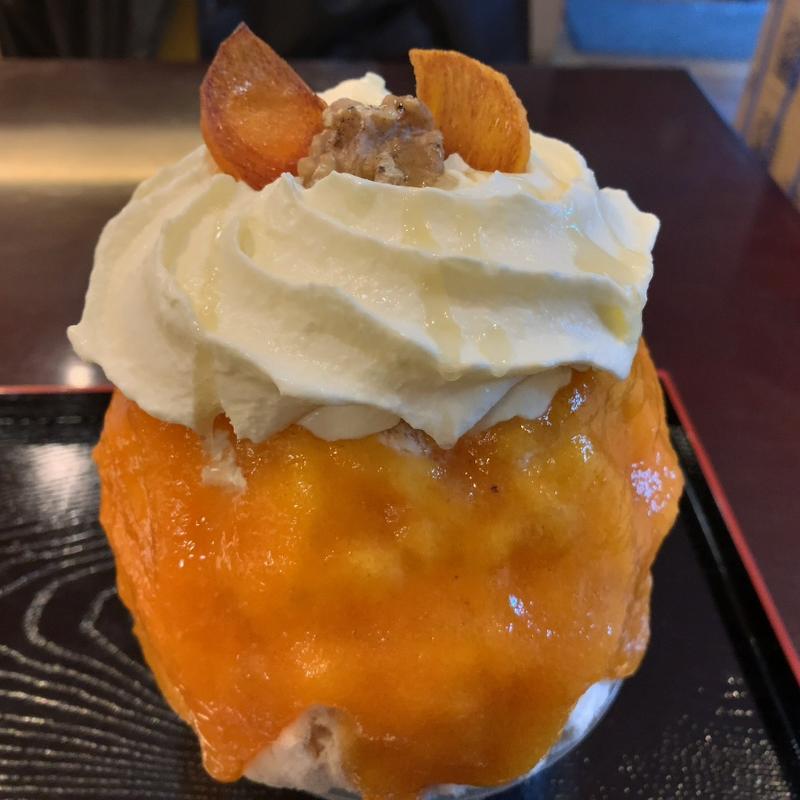 柿ティーマスカルポーネ(かき氷専門店氷連)