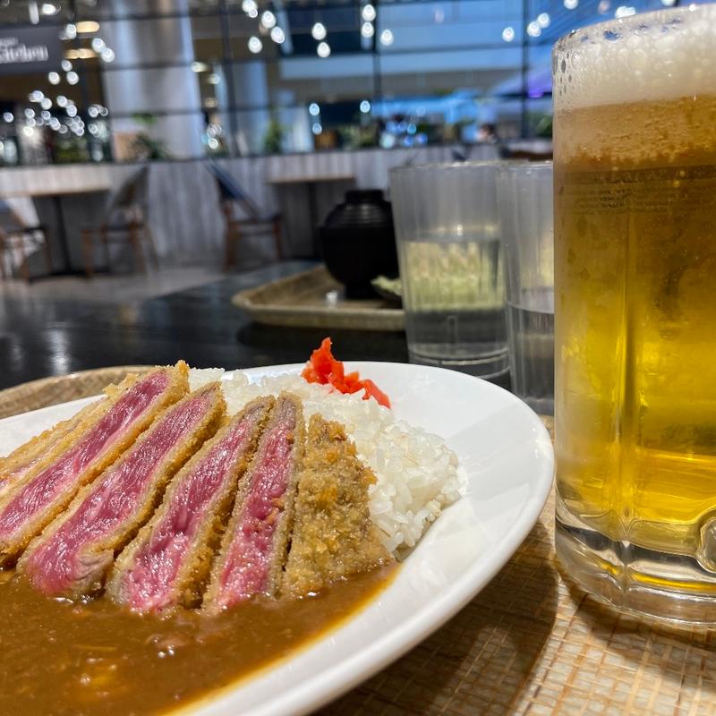 牛かつカレー(牛かつ上村 イオン岡山店)