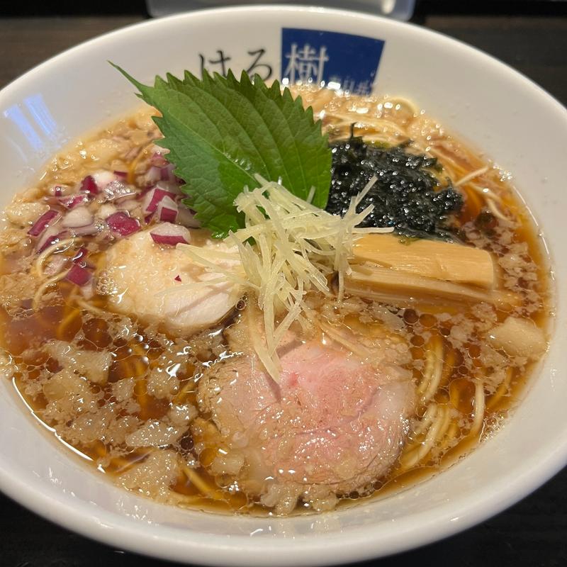 背脂生姜そば（週一ラーメン木曜日限定メニュー）(はる樹)