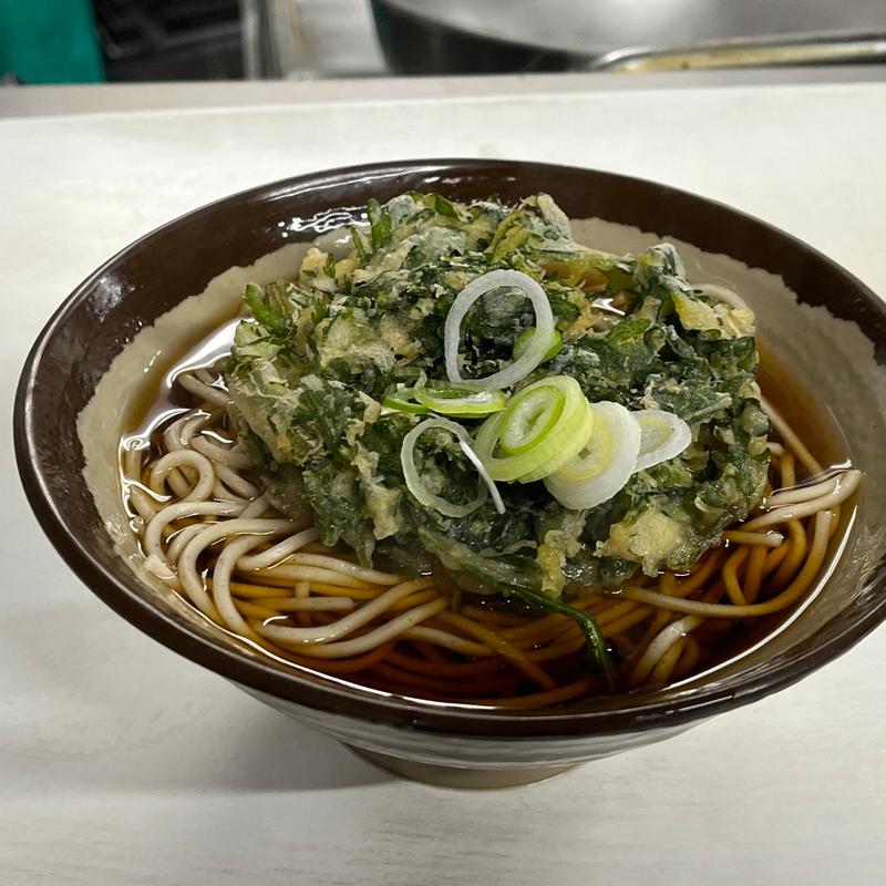 春菊天そば(立食いそば処 きそば)