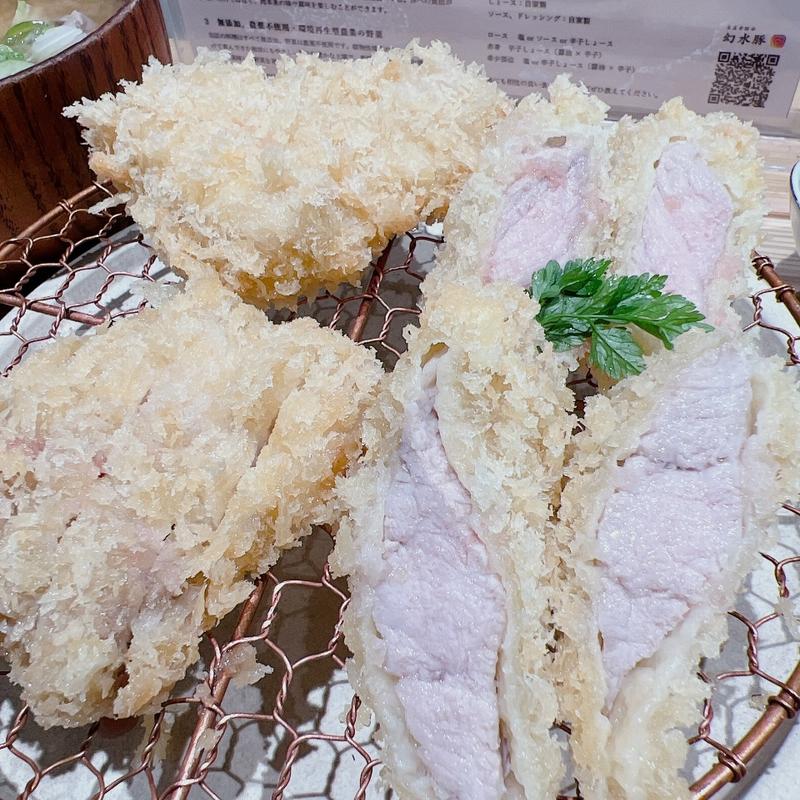 3種盛り(生産者組合 とんかつ 幻水豚(げんすいとん))