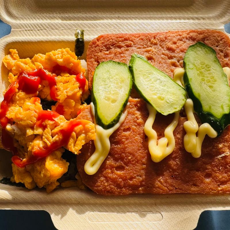 スパム弁当(イベント出店の弁当)(ＪＡほくさい 羽生農産物直売所)