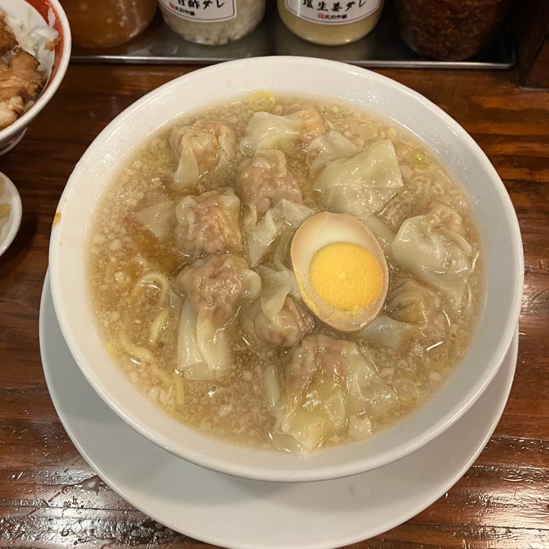 粗挽き上湯雲呑麺(広州市場 西新宿店)