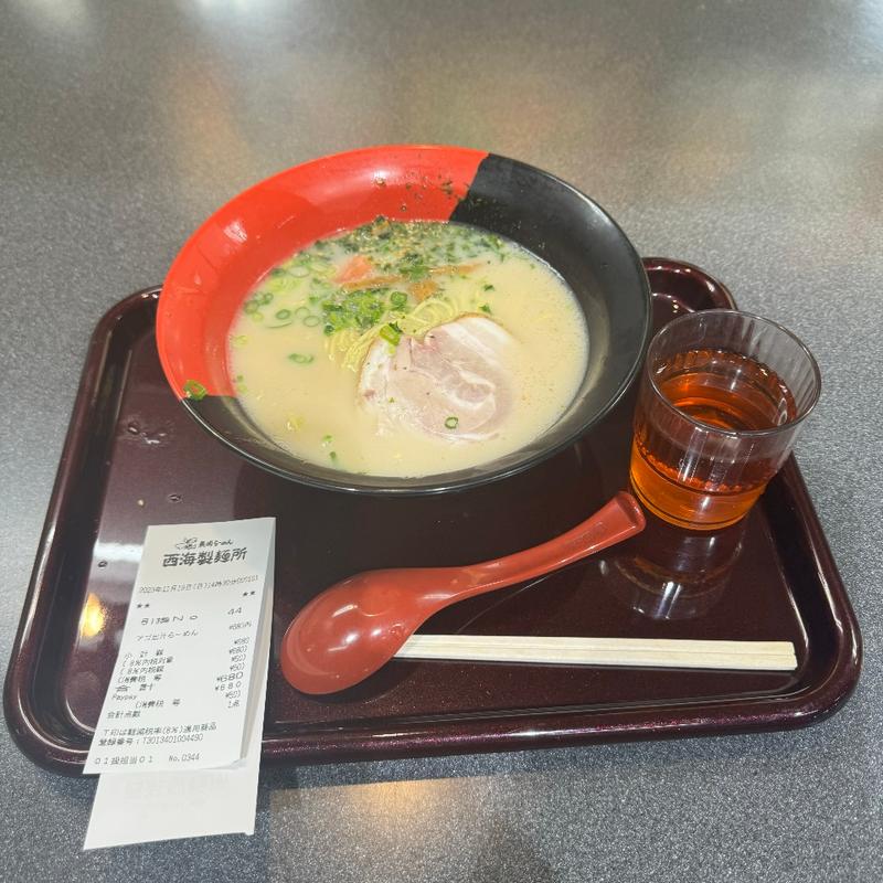 アゴ出しらーめん(長崎らーめん 西海製麺所 府中店)