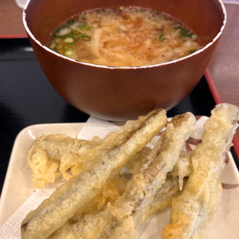 ごぼてんうどん(麺や ほり野 麺工房、ほり野のカレーパン)