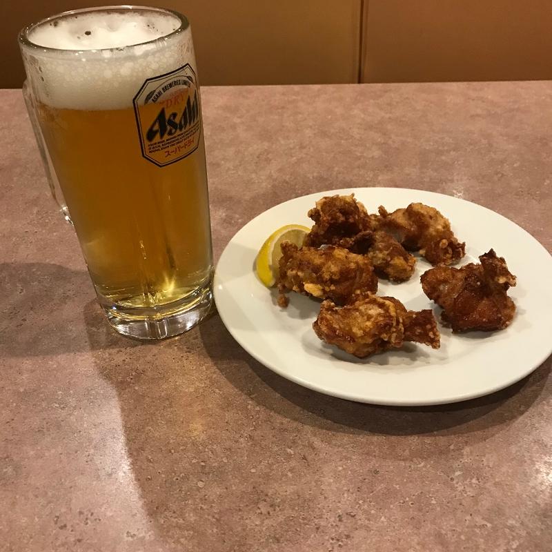 若鶏の唐揚げ&アサヒスーパードライセット(ガスト 三河田原店 )