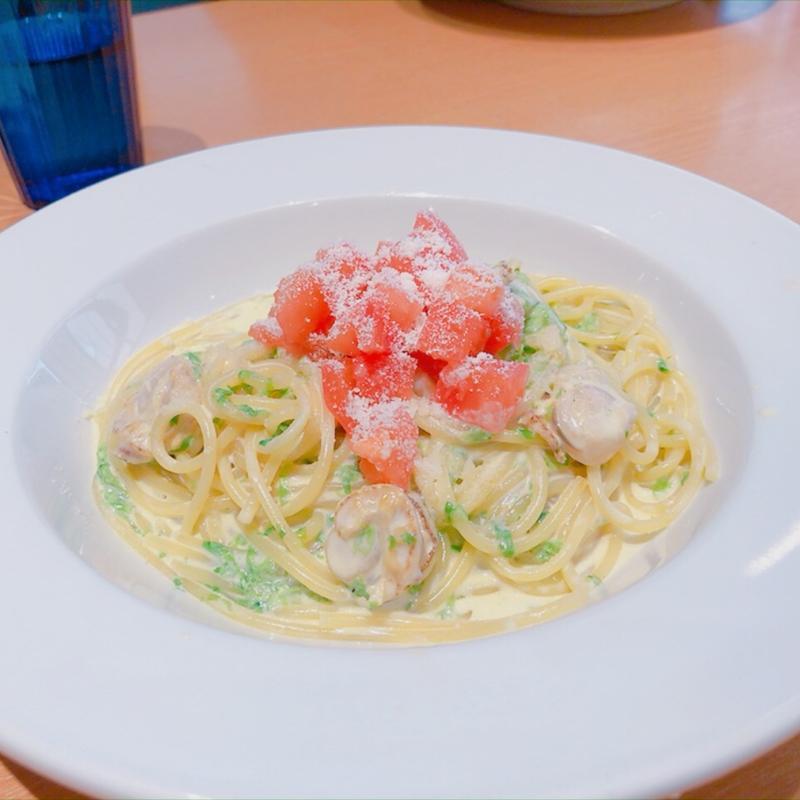 帆立とアオサのクリームパスタ(Tana forno エビスタ西宮)