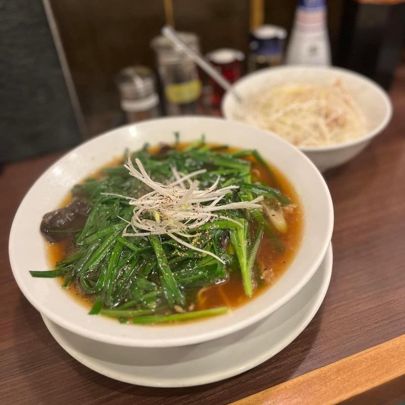 ニラそば(麺屋 Aishin 河渡本店)
