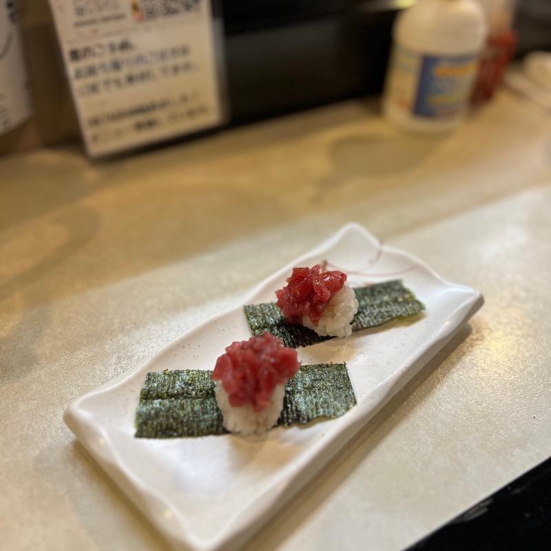 マグロ中落ち 握り(寿し圭)