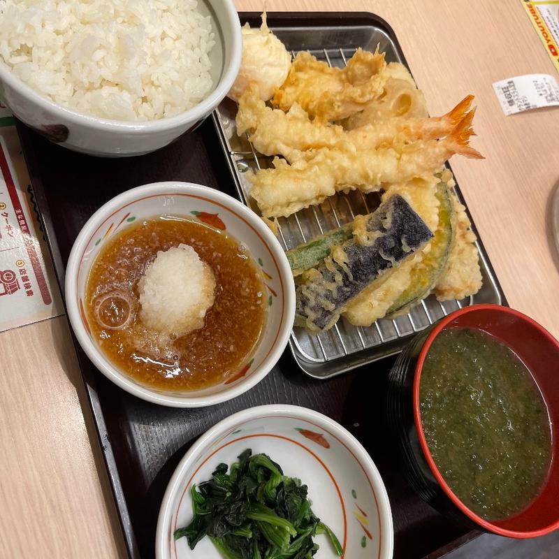グランドスラム天ぷら定食 海老マシ(天丼・天ぷら本舗 さん天 門真大橋店)