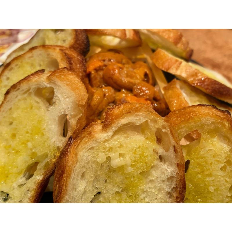 板ウニトースト(魚 de バール ウオチカ。)