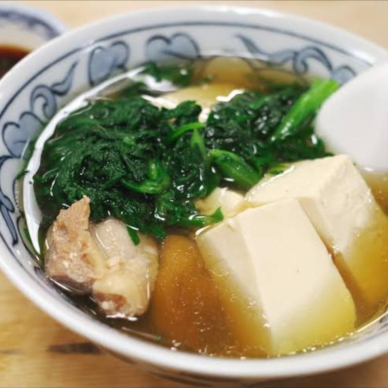 鳥豆腐定食(三洲屋銀座店)