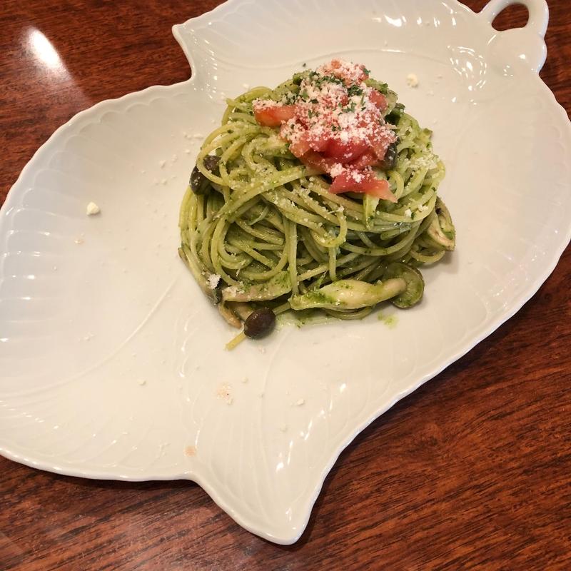 バジルソースのパスタ(ゆり 浅間台本店)