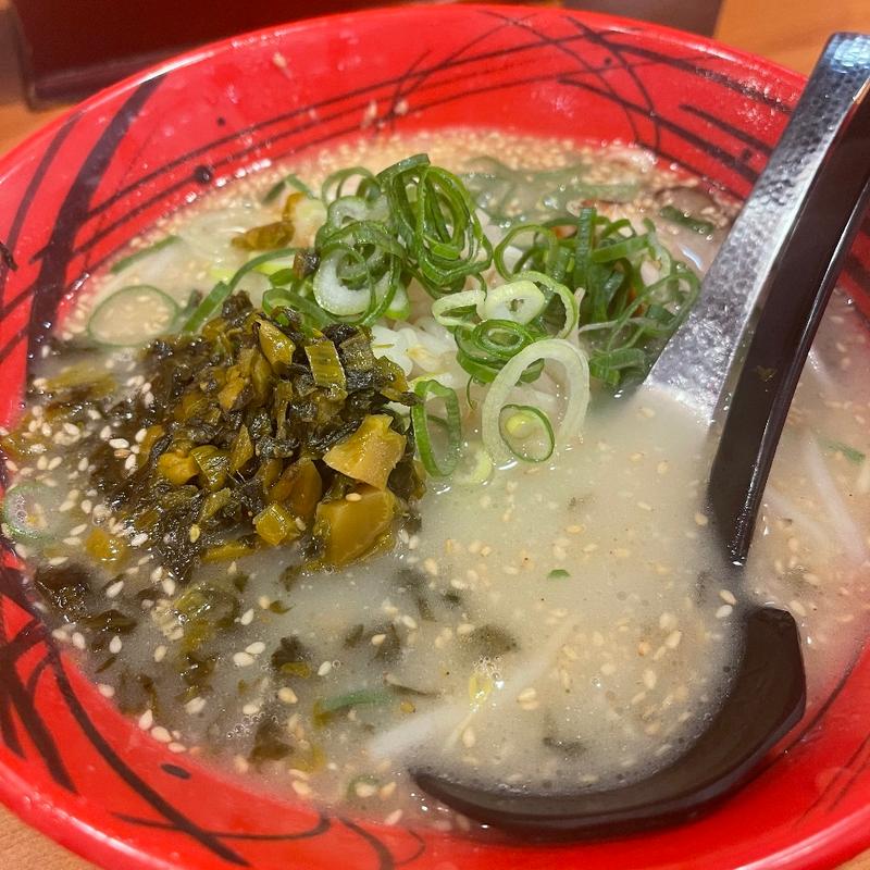 高菜ラーメン(博多ラーメン げんこつ 宝塚店)