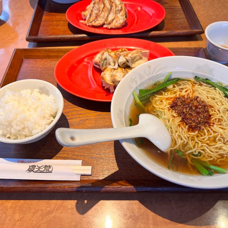 絶品•ロースラーメン&餃子セット(破天荒 住吉店 （ハテンコウ）)