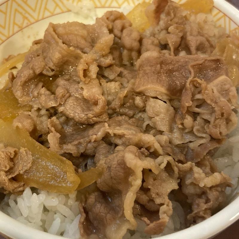牛丼（並盛）(すき家 多摩乞田店 )