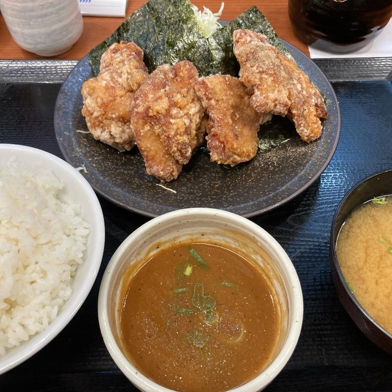 濃厚つけから定食(からやま 多摩永山店)