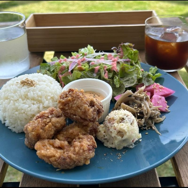 大豆ミートの唐揚げプレート(コーヒーとワインのお店レストア観音崎店)