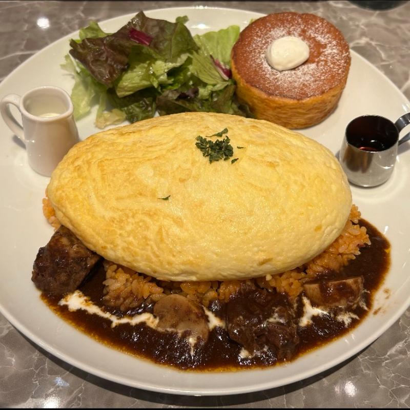 スフレオムライスプレート(サロン卵と私 本厚木ミロード店)