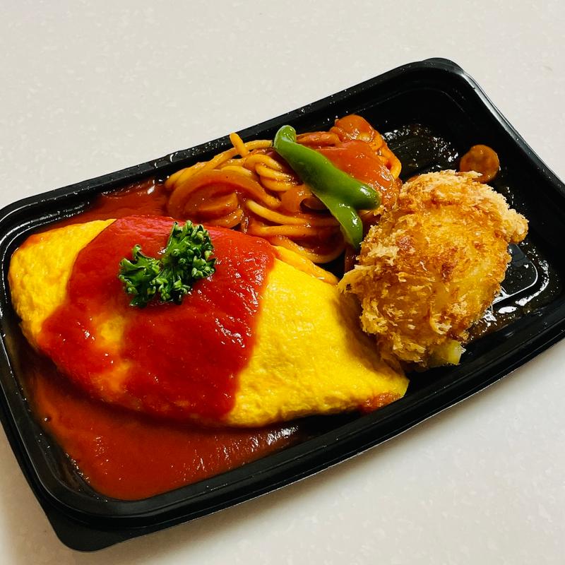 オムライス＆コロッケプレート　海老とブロッコリーのクリームコロッケ(発酵kitchen リッチクリームコロッケ東京 東武池袋本店)