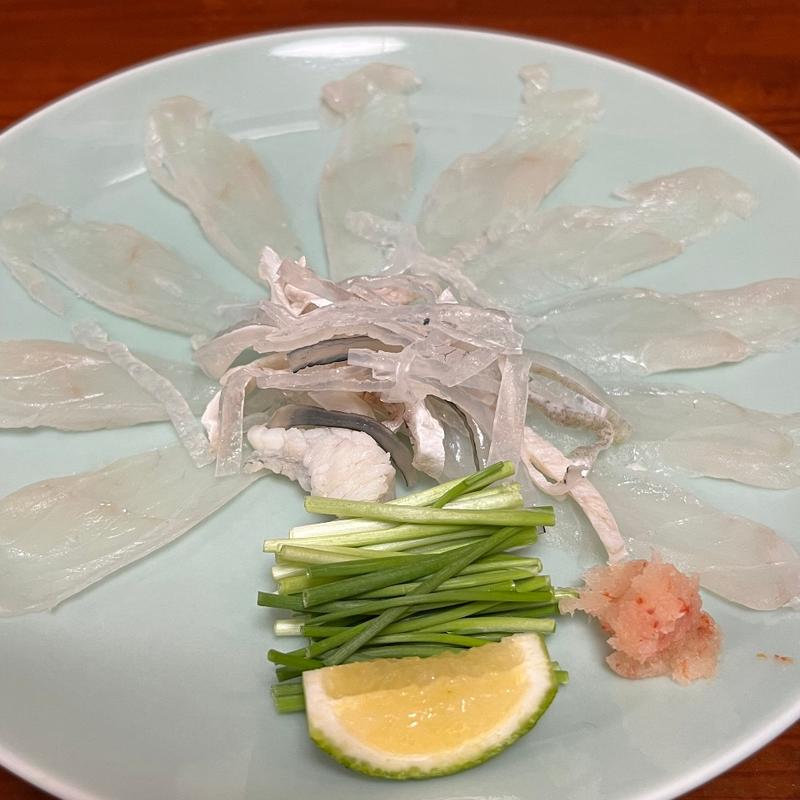 ふぐ刺し(ふぐ大将 いし松)