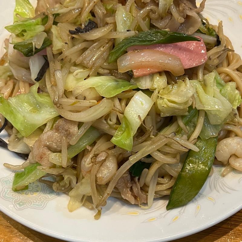 皿うどん(元祖赤のれん 節ちゃんラーメン 天神本店 )