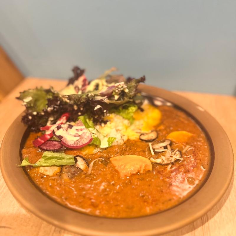 自家挽ポークの四川青山椒痺辛キーマ(地球屋)