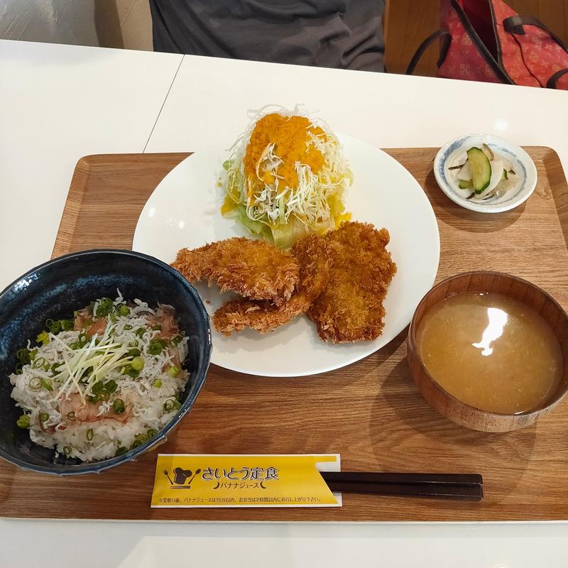 しらすご飯とヒレカツ（3枚）定食(さいとう定食)