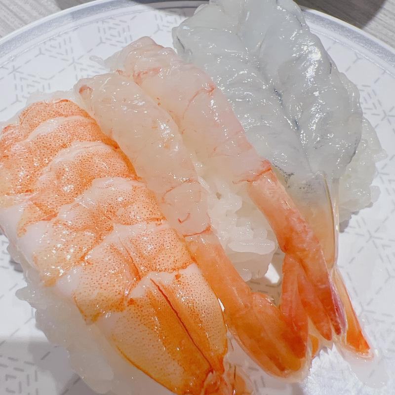 海老3種(はま寿司 経堂店)