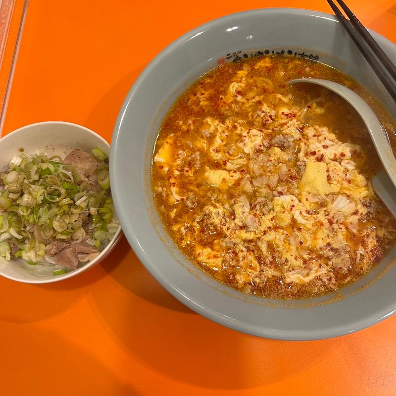 Aセット（タンタンメン、チャーチューご飯）(元祖ニュータンタンメン本舗 伊勢佐木店)