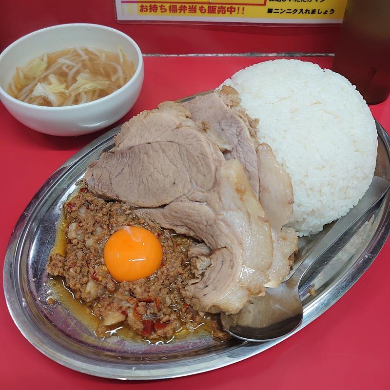 マシライス＋豚マシマシ(立川マシマシ 古河125号店)