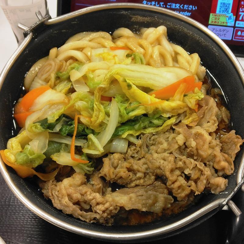 牛すき鍋定食 肉2倍盛り(すき家 仙台広瀬通一番町店 )