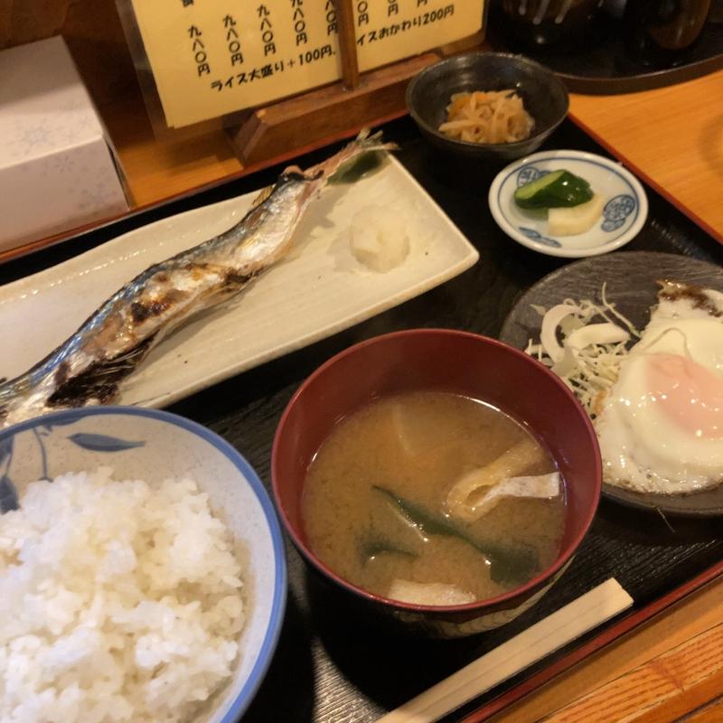 さんま塩焼き定食(ほおずき)