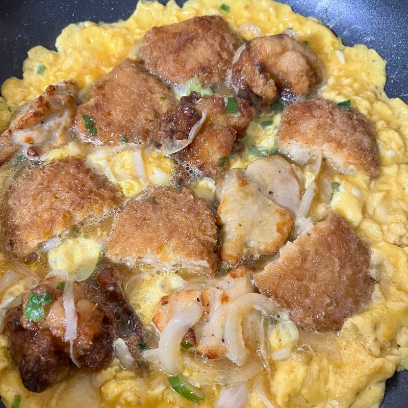 揚げ物ミックス卵とじ(旭町)