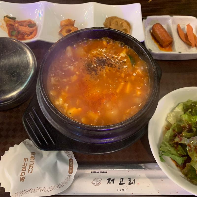 スンドゥブチゲ定食(KOREAN DINING チョゴリ)