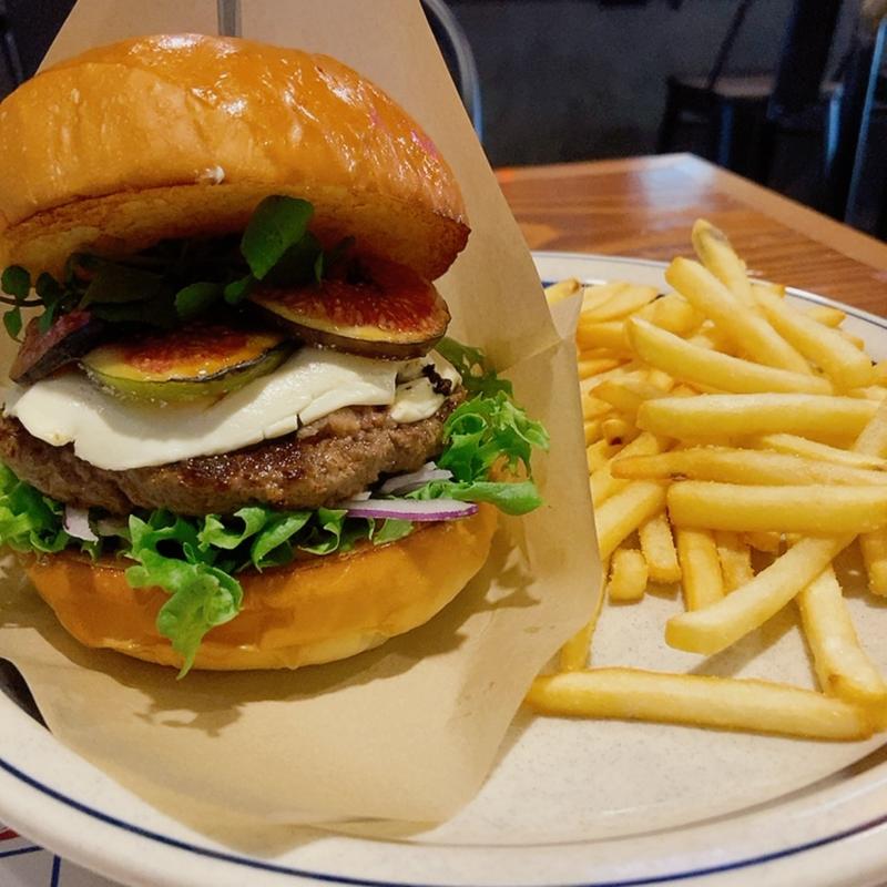 無花果のキャラメリゼバーガー（Aセット）(ライドダイナー （RIDE DINER）)