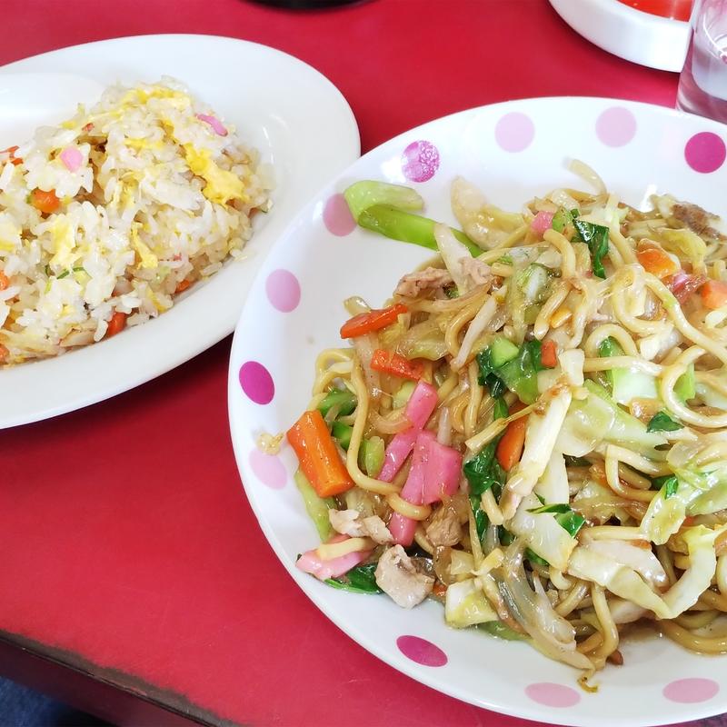 皿うどんセット(天山食堂)