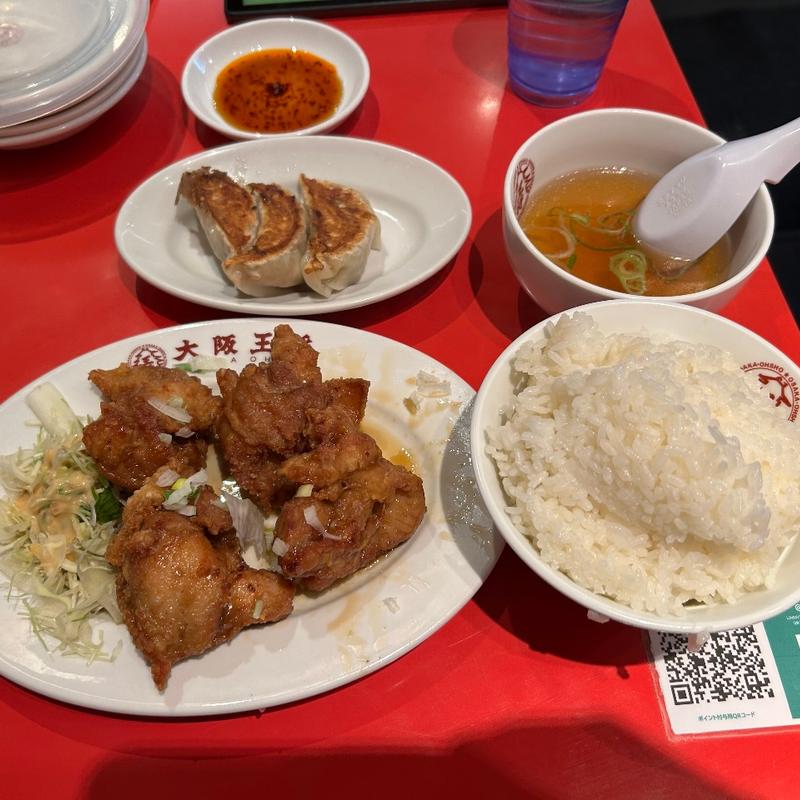 油淋鶏定食(大阪王将 新宿店)