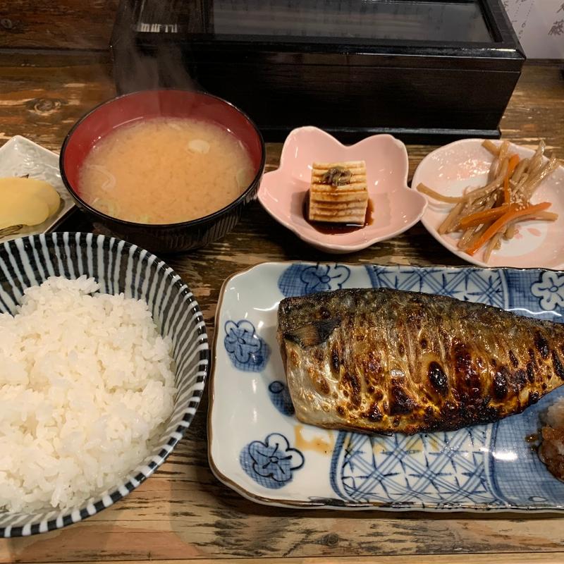 焼きサバ定食(食事処藤)
