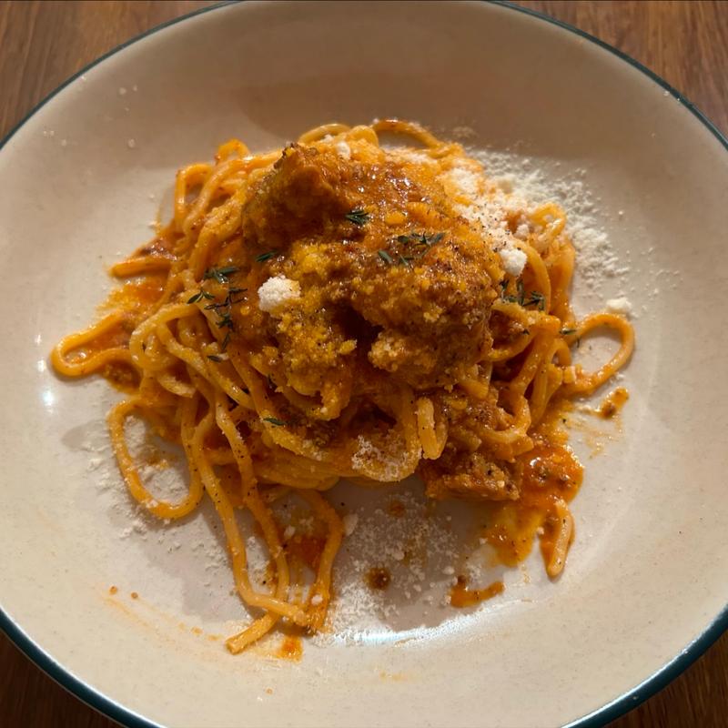 粗挽きミートボールミートソース(WIRED CAFE 上野店)