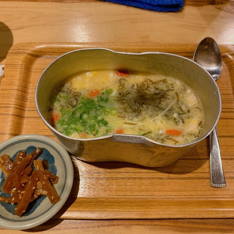 はんごう雑炊　モズク(はんごう雑炊の店 山)