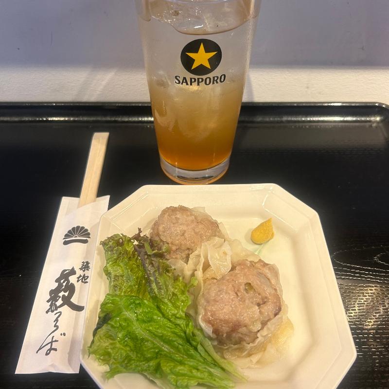 ジャンボ鴨シュウマイ（おつまみいろいろ）(築地薮そば)