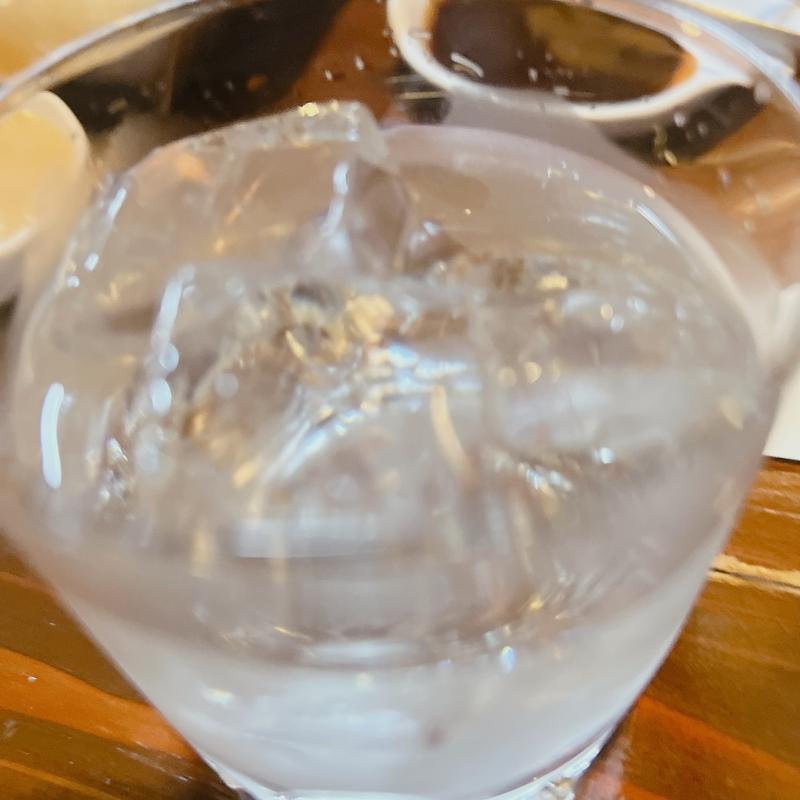 焼酎ロック(松阪鶏焼き肉 ラヂオ食堂)