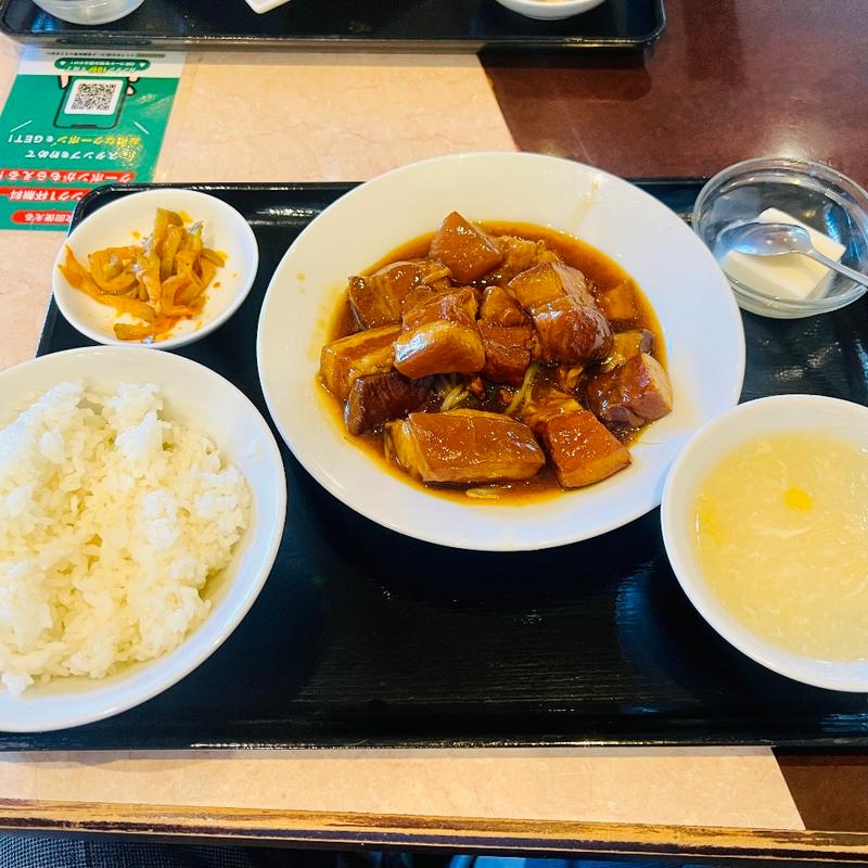 豚バラの角煮ランチ(天府城 （てんぷじょう）)