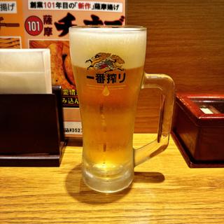 生ビール（中）(おでん・自家製さつま揚げ 福島屋)